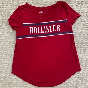 Hollister Red Easy Tee Size Large